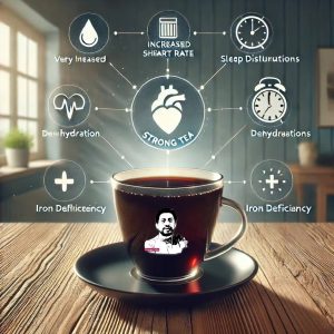 عوارض خوردن چای پر رنگ