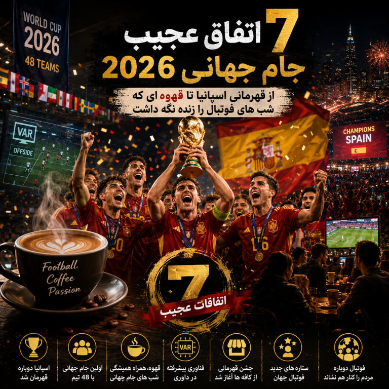 7 اتفاق عجیب جام جهانی 2026؛ از قهرمانی اسپانیا تا قهوه ای که شب های فوتبال را زنده نگه داشت